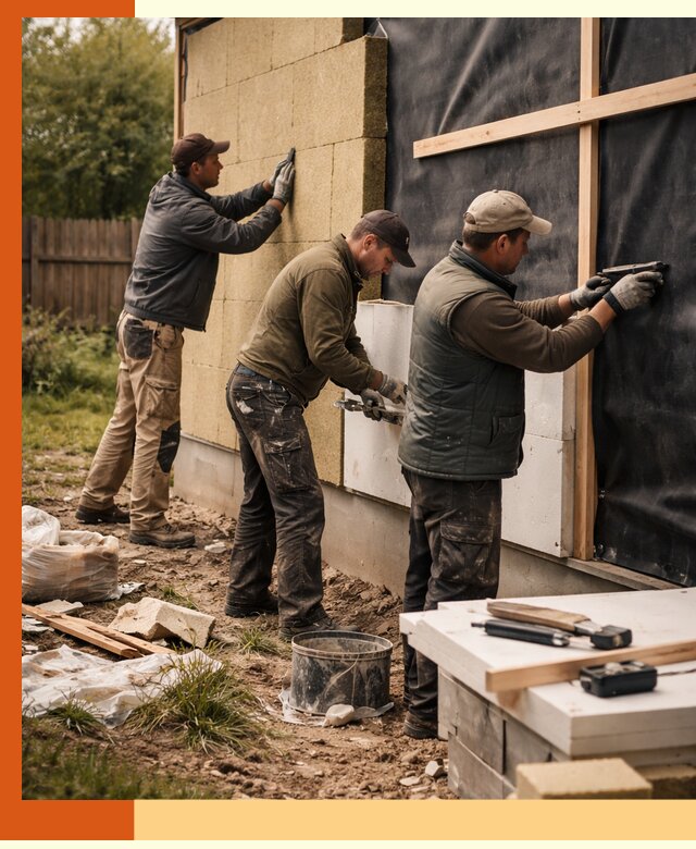 Утепление дачного дома под ключ в Полевском