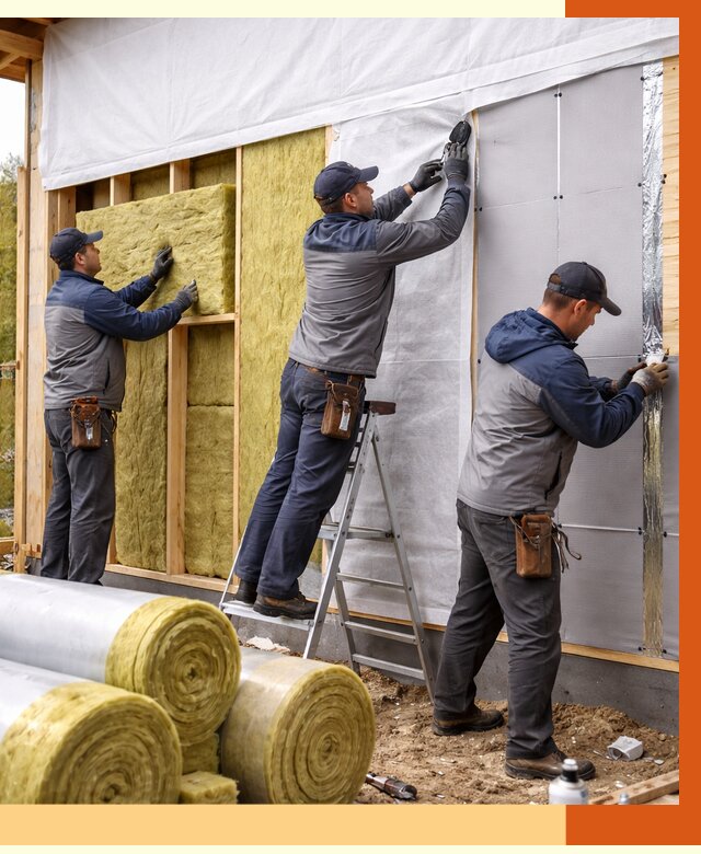 Утепление каркасного дома в Полевском от 4311 руб./м2 — профессионально | ТепломастерПлв