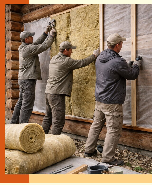 Утепление деревянного дома в Полевском эффективными технологиями