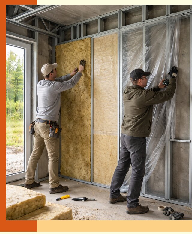 Утепление дома из ЛСТК в Полевском с гарантией качества и эффективности