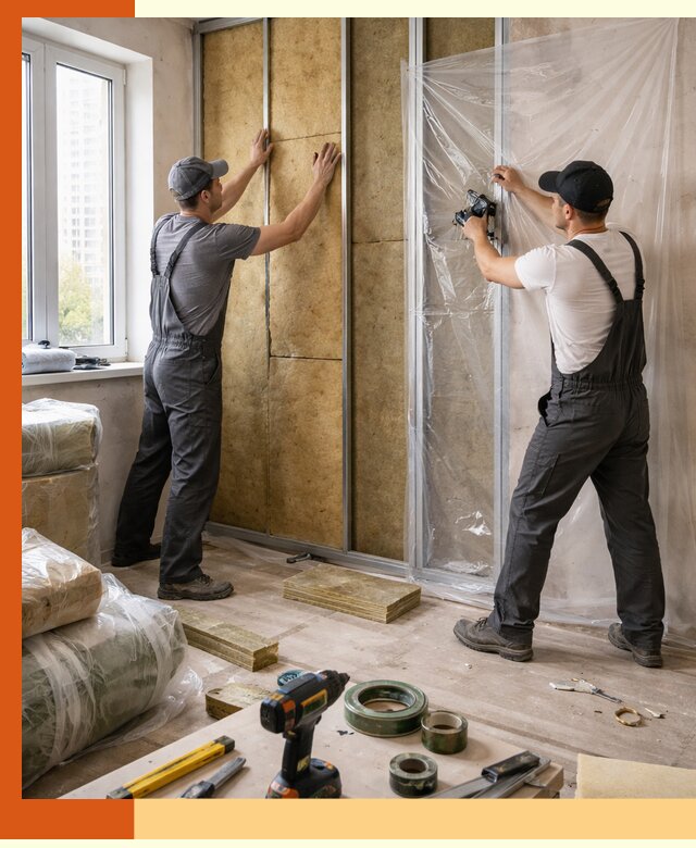 Утепление квартиры изнутри профессионально в Полевском