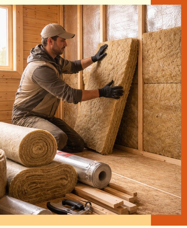 Утепление бани в Полевском под ключ от 4619 руб./м2 — утеплить потолок, пол и стены | ТепломастерПлв