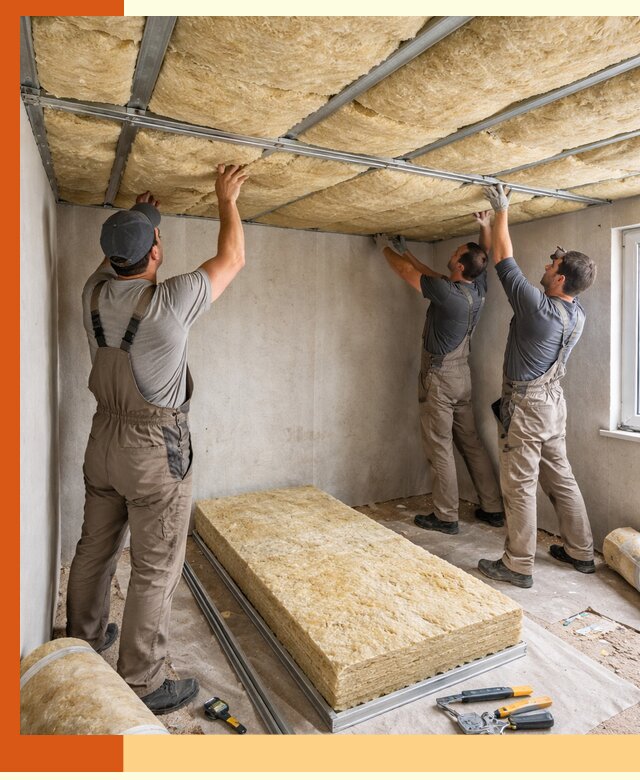 Утепление потолка в Полевском — тепло и без сквозняков