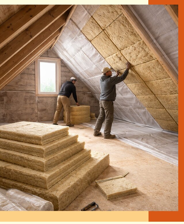 Утепление мансарды в Полевском от 2566 руб/м2 — комплексно и под ключ | ТепломастерПлв