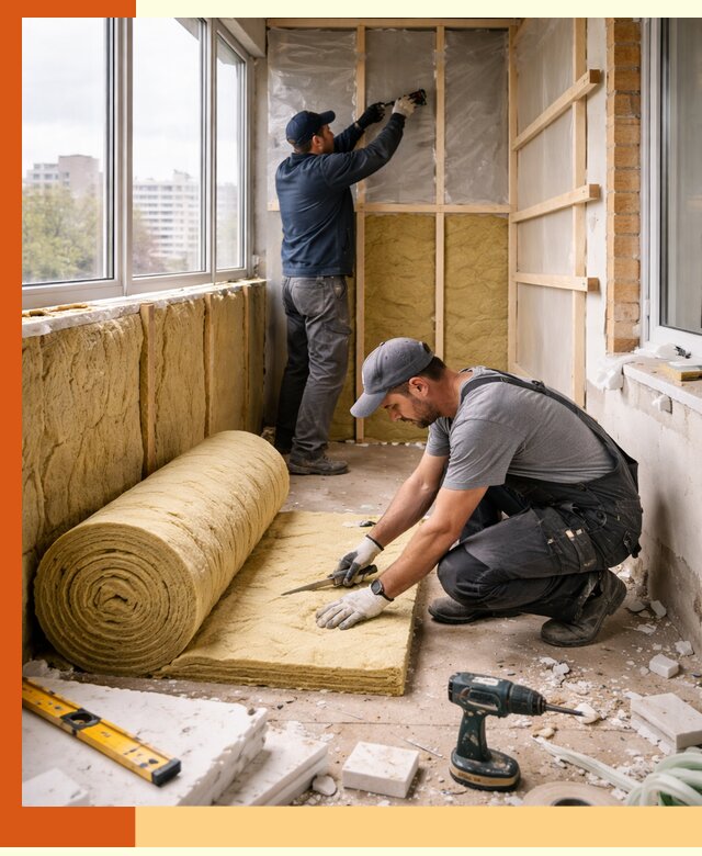 Утепление балкона под ключ в Полевском качественно и быстро