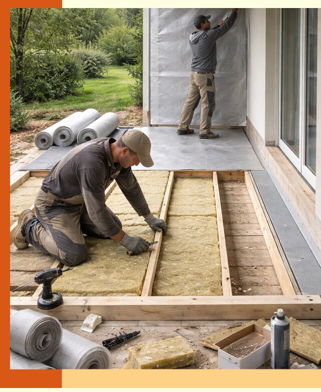 Утепление террасы в Полевском — тепло и защита круглогодично