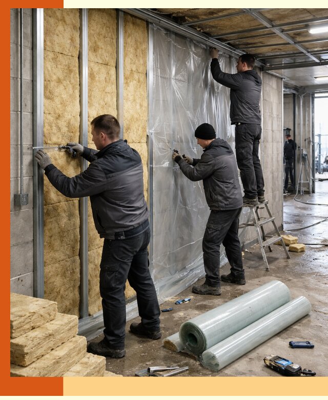 Профессиональное утепление автомойки в Полевском для любого типа помещений