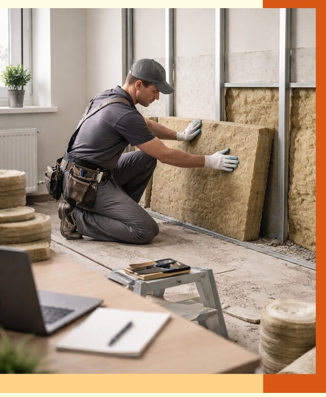 Утепление офиса в Полевском от 4619 руб/м2 — комплексное утепление офиса под ключ | ТепломастерПлв