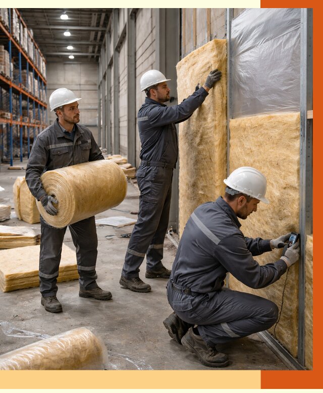 Утепление логистического центра в Полевском от 4619 руб/м² под ключ | ТепломастерПлв