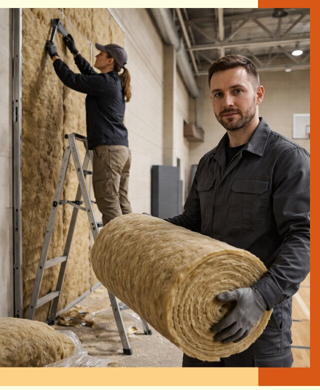 Утепление спортзала в Полевском от 7699 руб/м2 — комплексное утепление под ключ | ТепломастерПлв