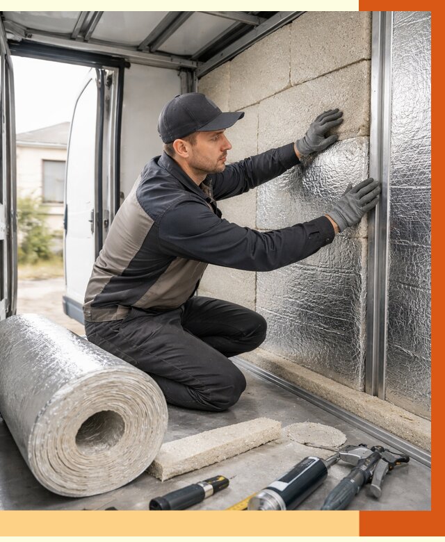 Утепление фургона рефрижератора в Полевском от 12831 руб./м² под ключ | ТепломастерПлв