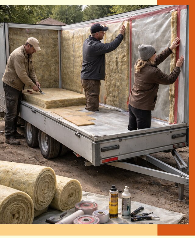 Утепление прицепа в Полевском под ключ от 12831 руб. — комплекс от ТепломастерПлв