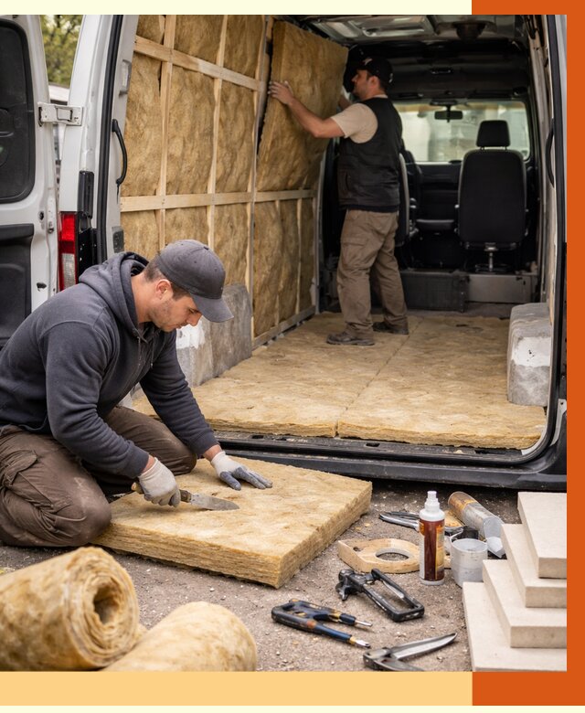 Утепление кемпера в Полевском под ключ от 12318 руб. — профессионально | ТепломастерПлв