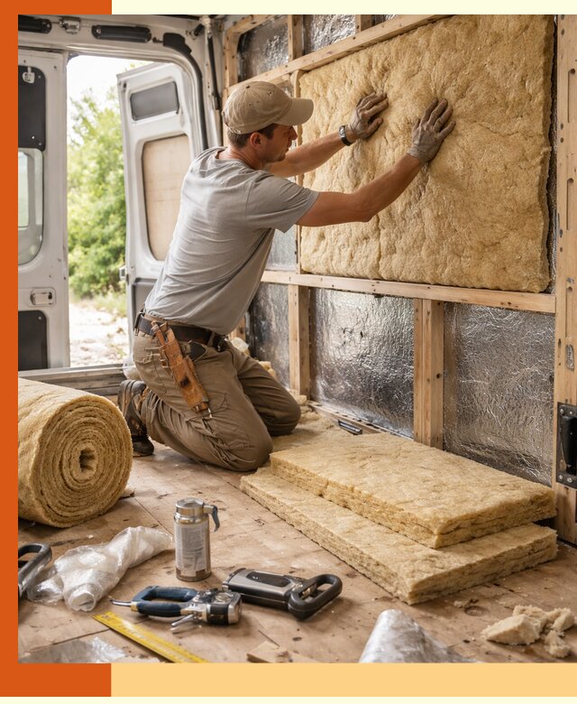 Утепление кемпера под ключ в Полевском с гарантией качества