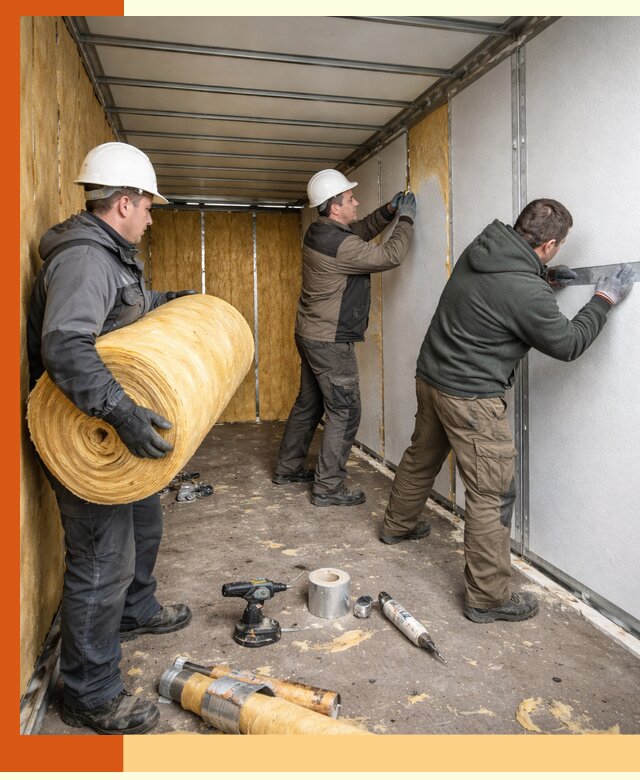 Утепление рефрижераторного контейнера в Полевском профессионально и надежно