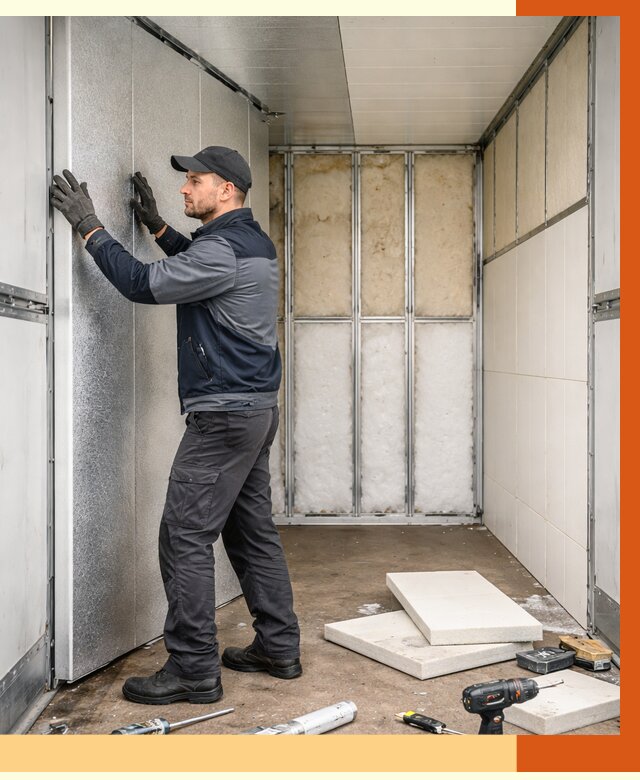 Утепление холодильного кузова в Полевском от 13858 руб. под ключ | ТепломастерПлв