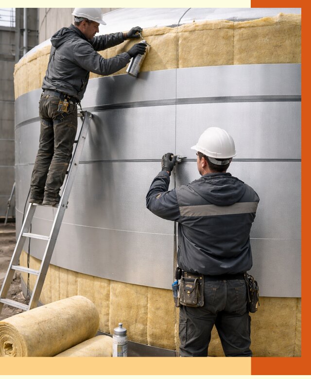 Утепление цистерны в Полевском пенополиуретаном от 14884 руб. под ключ | ТепломастерПлв