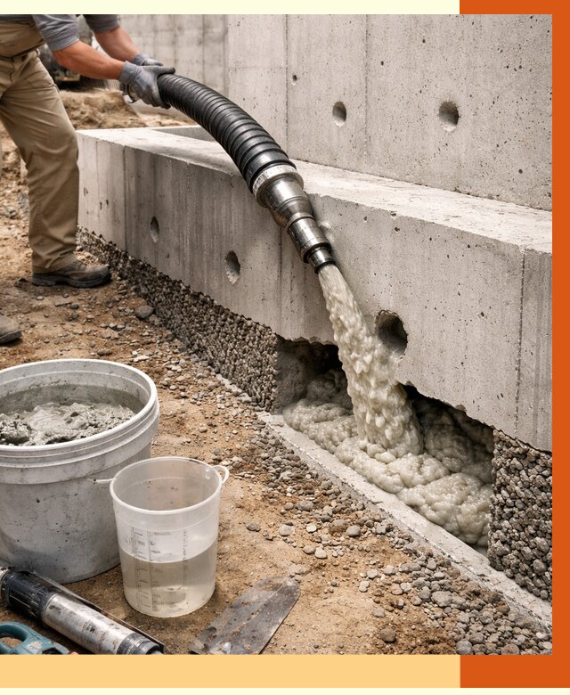 Заполнение полостей фундамента в Полевском от 6980 руб. под ключ | ТепломастерПлв