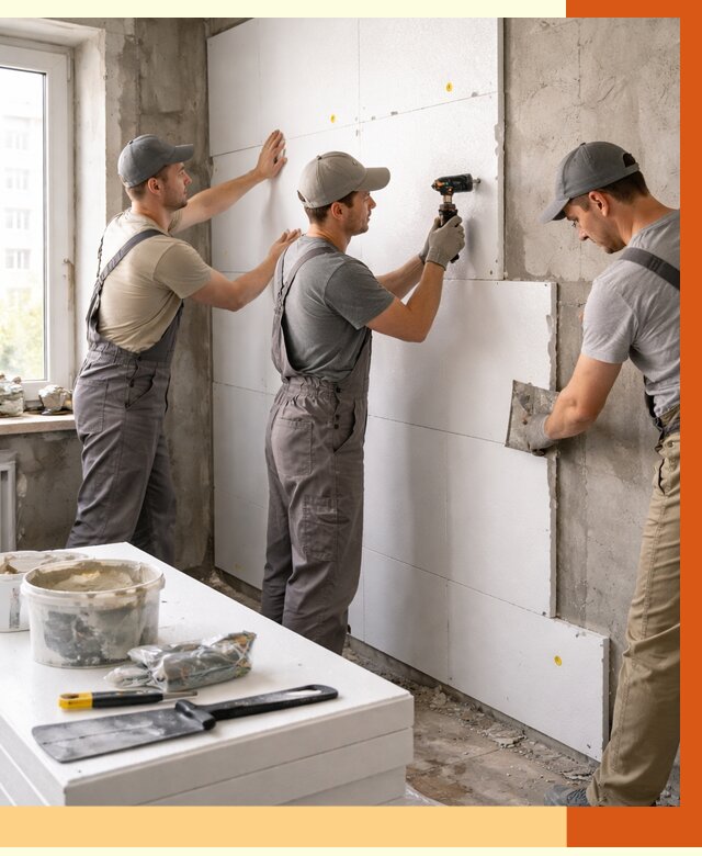 Утепление пенопластом домов и стен в Полевском от 1899 руб. — ТепломастерПлв