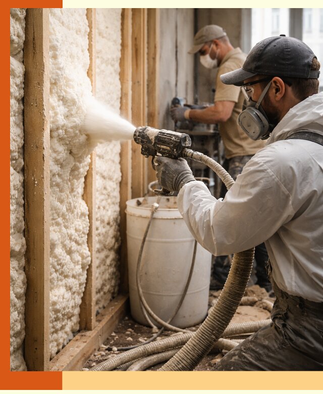 Утепление пеноизолом жилых и коммерческих объектов в Полевском