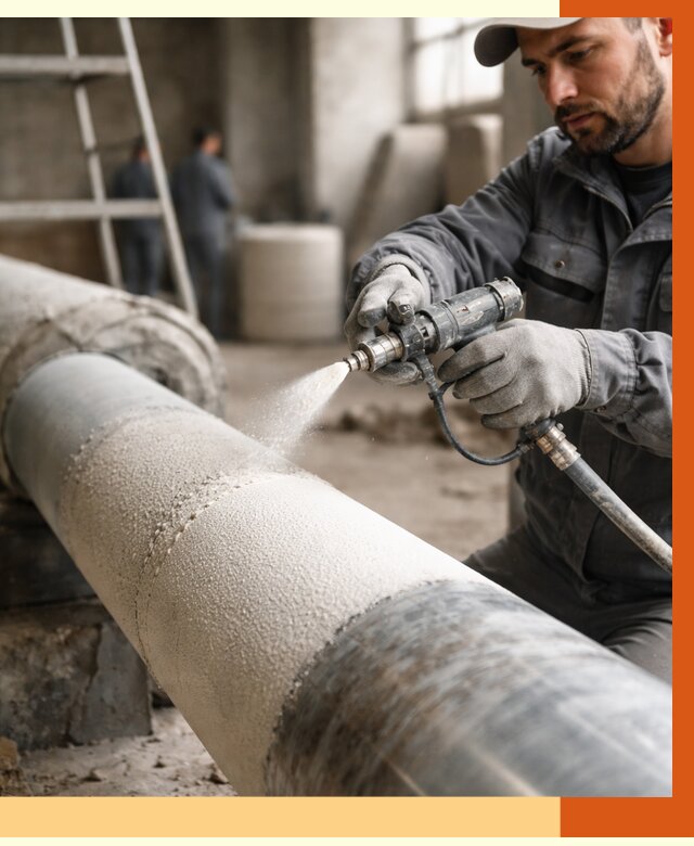 Утепление труб жидкой теплоизоляцией в Полевском от 7699 руб. под ключ | ТепломастерПлв