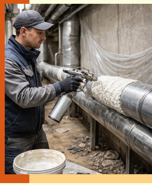 Утепление труб жидкой теплоизоляцией в Полевском