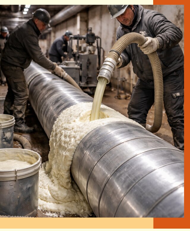 Утепление теплотрассы жидкой теплоизоляцией в Полевском от 4311 руб. | ТепломастерПлв