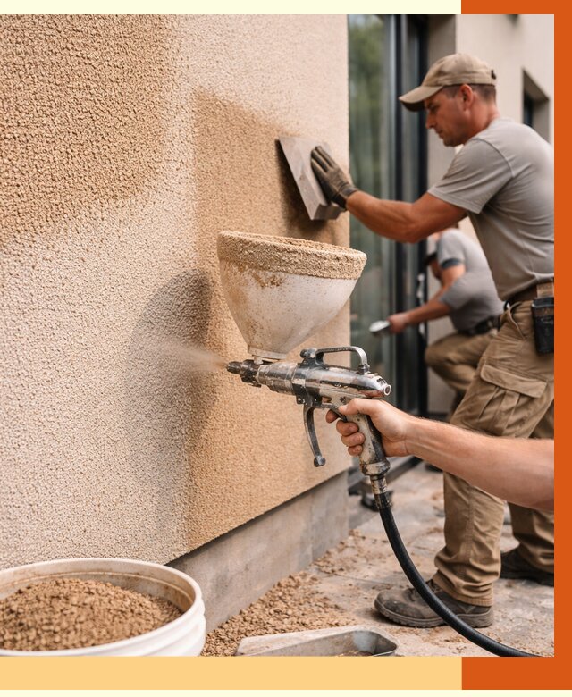 Утепление фасада жидкой пробкой в Полевском от 4927 руб./м² под ключ | ТепломастерПлв