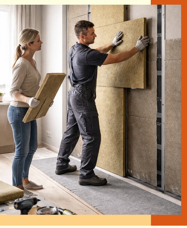 Профессиональная шумоизоляция квартиры в Полевском от 7699 руб. за м2 | ТепломастерПлв