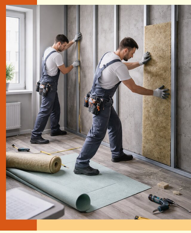 Шумоизоляция квартиры под ключ в Полевском — профессионально и гарантированно