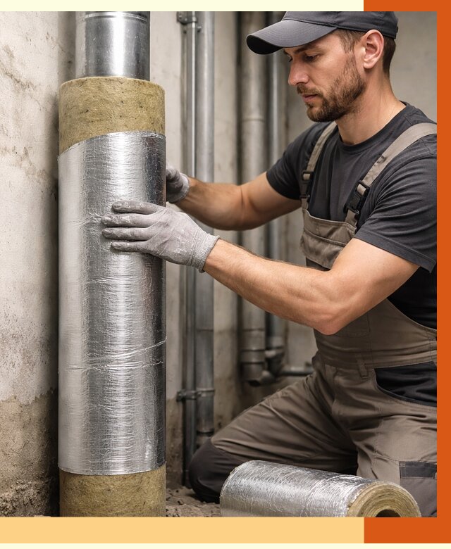 Шумоизоляция труб в Полевском от 1232 руб. — шумоподавление и звукоизоляция труб | ТепломастерПлв