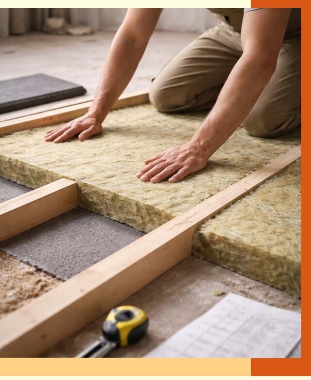 Шумоизоляция пола в Полевском от 1283 руб./м² — профессиональная звукоизоляция | ТепломастерПлв