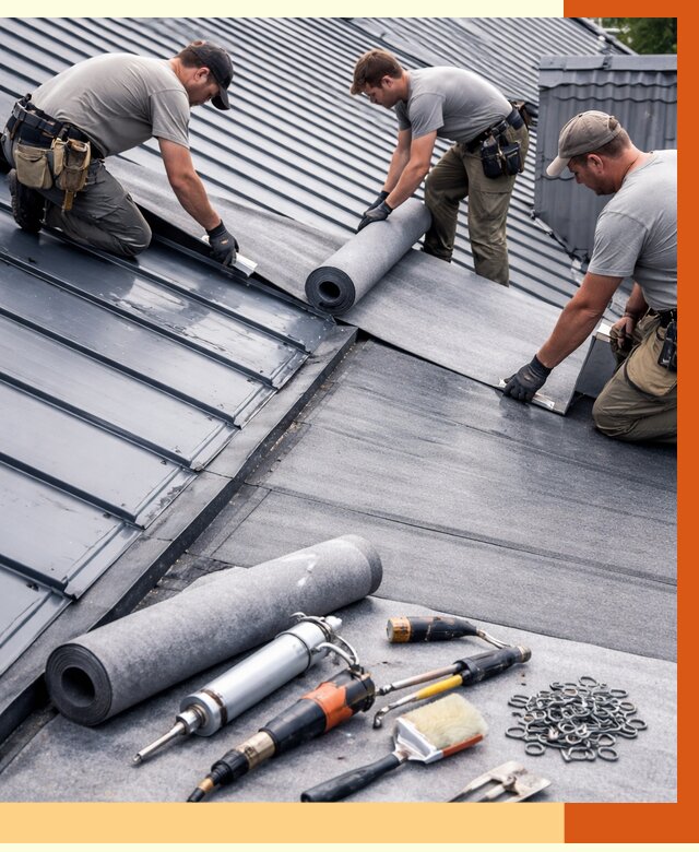 Гидроизоляция металлической кровли полимочевиной в Полевском от 8725 руб. | ТепломастерПлв