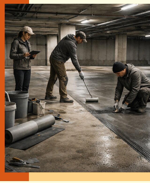 Гидроизоляция паркинга в Полевском: качественная защита зданий