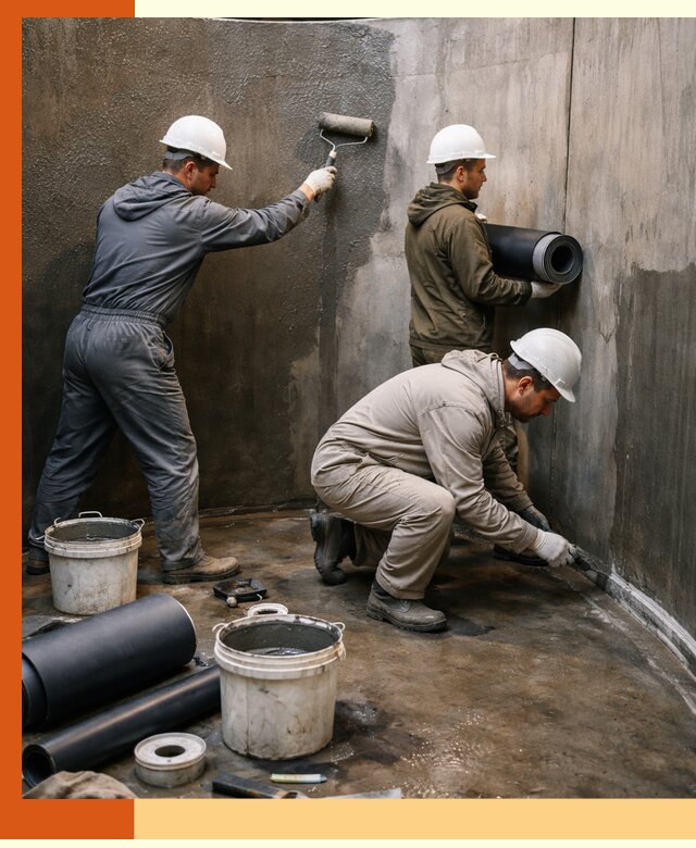 Гидроизоляция резервуара профессионально в Полевском