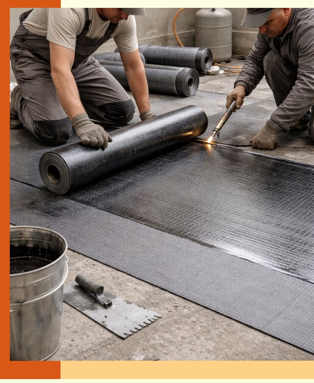 Монтаж гидроизоляционной мембраны в Полевском для зданий и конструкций