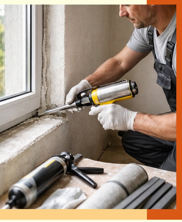 Герметизация стыков и примыканий в Полевском от 1232 руб. под ключ | ТепломастерПлв